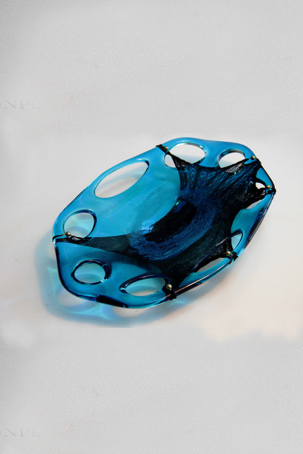 Rui Zhou installation vessel collection RUI-RUIFW21DC02 -LANHEI small blue plate black silk PR2